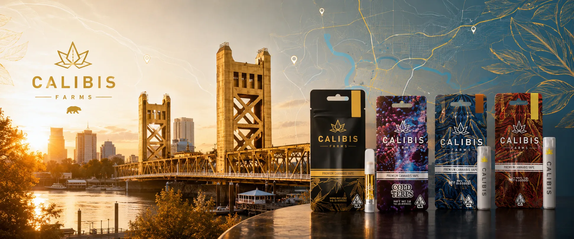 Calibis Farms dispensary and delivery partner locations across California